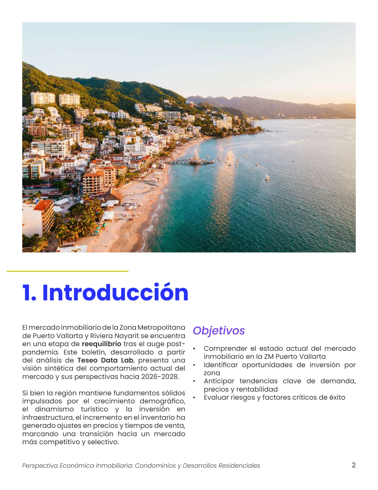 Boletín — Perspectiva Económica Inmobiliaria: Condominios y Desarrollos Residenciales — página 2