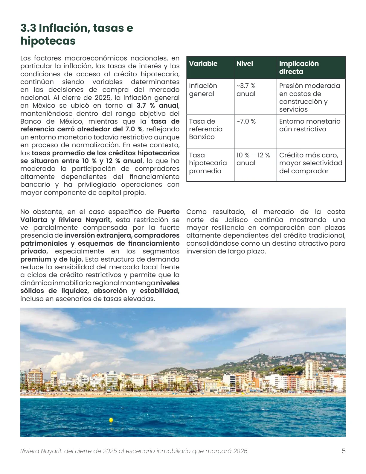 Riviera Nayarit: del Cierre de 2025 al Escenario Inmobiliario 2026 (4T 2025) — página 6