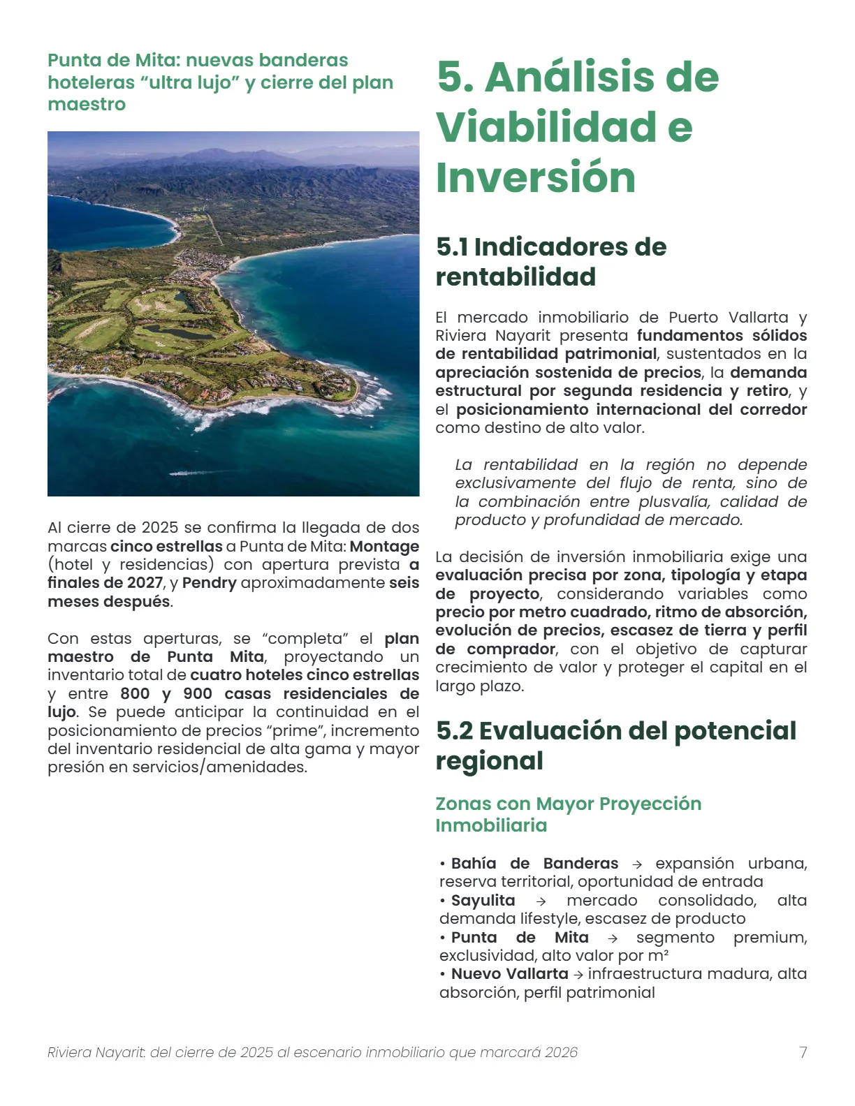 Riviera Nayarit: del Cierre de 2025 al Escenario Inmobiliario 2026 (4T 2025) — página 8